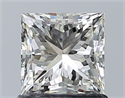 Natural Diamond 1.01 Carats, Princess with  Cut, H Color, VS1 Clarity and Certified by IGI