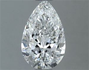 Picture of Natural Diamond 0.71 Carats, Pear with  Cut, F Color, VVS1 Clarity and Certified by GIA