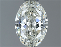 Natural Diamond 0.60 Carats, Oval with  Cut, H Color, IF Clarity and Certified by IGI