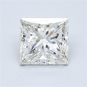 Picture of Natural Diamond 1.51 Carats, Princess with  Cut, I Color, SI1 Clarity and Certified by GIA