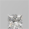 Natural Diamond 0.51 Carats, Princess with  Cut, G Color, VVS1 Clarity and Certified by GIA