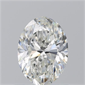 Natural Diamond 0.90 Carats, Oval with  Cut, H Color, VVS1 Clarity and Certified by GIA