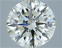 Natural Diamond 2.94 Carats, Round with Excellent Cut, K Color, VVS1 Clarity and Certified by IGI