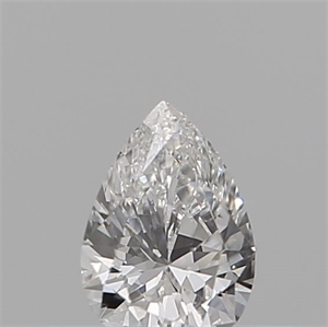 Picture of Natural Diamond 0.12 Carats, Pear with  Cut, E Color, VS1 Clarity and Certified by IGI