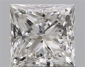 Picture of Natural Diamond 0.70 Carats, Princess with  Cut, F Color, VS1 Clarity and Certified by GIA
