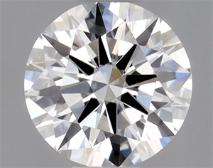 Picture of Natural Diamond 0.41 Carats, Round with Excellent Cut, F Color, IF Clarity and Certified by GIA