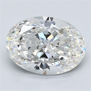 Picture of Natural Diamond 2.60 Carats, Oval with  Cut, G Color, VVS2 Clarity and Certified by GIA