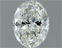 Natural Diamond 0.73 Carats, Oval with  Cut, H Color, VS1 Clarity and Certified by IGI