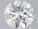 Natural Diamond 0.90 Carats, Round with Excellent Cut, D Color, SI1 Clarity and Certified by GIA