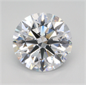 Lab Grown Diamond 5.02 Carats, Round with Ideal Cut, D Color, VVS2 Clarity and Certified by IGI