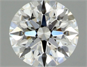Natural Diamond 0.41 Carats, Round with Excellent Cut, H Color, VS2 Clarity and Certified by GIA