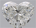Natural Diamond 2.50 Carats, Heart with  Cut, I Color, SI2 Clarity and Certified by GIA