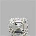 Natural Diamond 0.70 Carats, Asscher with  Cut, K Color, VS1 Clarity and Certified by GIA