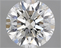 Natural Diamond 0.70 Carats, Round with Excellent Cut, G Color, VVS1 Clarity and Certified by IGI