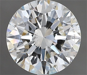 Picture of Natural Diamond 2.70 Carats, Round with Excellent Cut, H Color, SI2 Clarity and Certified by GIA