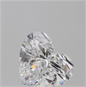 Natural Diamond 5.01 Carats, Heart with  Cut, D Color, IF Clarity and Certified by GIA