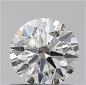 Diamante Natural 0.65 quilates, Redondo , Color G, claridad IF y certificado GIA