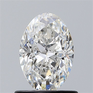 Foto Diamante Natural 0.80 quilates, Ovalado , Color F, claridad SI2 y certificado GIA de