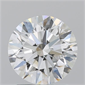 Natural Diamond 2.01 Carats, Round with Excellent Cut, H Color, VS1 Clarity and Certified by GIA