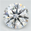 Lab Grown Diamond 3.15 Carats, Round with Ideal Cut, D Color, VVS1 Clarity and Certified by IGI