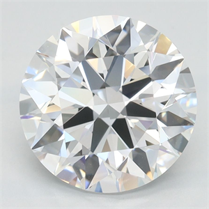Picture of Lab Grown Diamond 2.78 Carats, Round with Ideal Cut, D Color, VVS1 Clarity and Certified by IGI