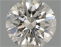 Natural Diamond 0.42 Carats, Round with Excellent Cut, J Color, SI2 Clarity and Certified by IGI