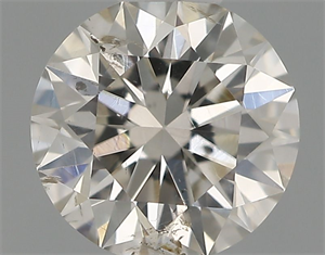 Picture of Natural Diamond 0.42 Carats, Round with Excellent Cut, J Color, SI2 Clarity and Certified by IGI