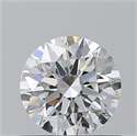 Natural Diamond 0.70 Carats, Round with Excellent Cut, H Color, VVS2 Clarity and Certified by GIA