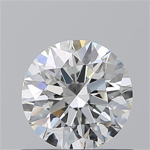 Picture of Natural Diamond 0.70 Carats, Round with Excellent Cut, H Color, VVS2 Clarity and Certified by GIA