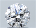 Diamante Natural 0.90 quilates, Redondo , Color D, claridad VS1 y certificado GIA