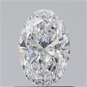 Diamante Natural 0.70 quilates, Ovalado , Color D, claridad VS1 y certificado GIA