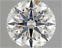 Natural Diamond 1.05 Carats, Round with Excellent Cut, H Color, SI2 Clarity and Certified by GIA