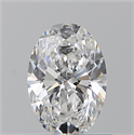 Natural Diamond 0.71 Carats, Oval with  Cut, E Color, VVS2 Clarity and Certified by GIA
