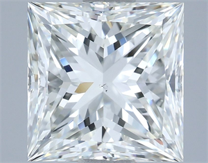Picture of Natural Diamond 2.52 Carats, Princess with  Cut, I Color, VS2 Clarity and Certified by IGI