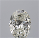 Natural Diamond 0.51 Carats, Oval with  Cut, I Color, VVS1 Clarity and Certified by GIA