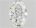 Natural Diamond 0.81 Carats, Oval with  Cut, F Color, SI2 Clarity and Certified by GIA
