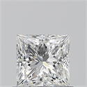 Natural Diamond 0.70 Carats, Princess with  Cut, F Color, VVS1 Clarity and Certified by GIA