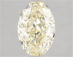 Picture of Lab Grown Diamond 2.01 Carats, Oval with  Cut, Fancy Yellow Color, VS2 Clarity and Certified by IGI