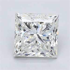 Picture of Natural Diamond 2.51 Carats, Princess with  Cut, J Color, VS1 Clarity and Certified by GIA