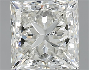 Picture of Natural Diamond 1.51 Carats, Princess with  Cut, K Color, SI2 Clarity and Certified by GIA
