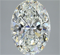 Diamante Natural 3.01 quilates, Ovalado , Color J, claridad SI2 y certificado GIA
