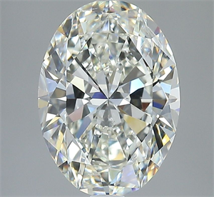 Foto Diamante Natural 3.01 quilates, Ovalado , Color J, claridad SI2 y certificado GIA de