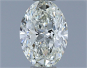 Natural Diamond 0.70 Carats, Oval with  Cut, J Color, VVS1 Clarity and Certified by IGI