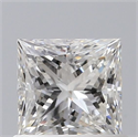 Natural Diamond 0.74 Carats, Princess with  Cut, G Color, VVS2 Clarity and Certified by GIA