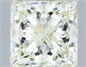 Natural Diamond 3.01 Carats, Princess with  Cut, K Color, IF Clarity and Certified by IGI