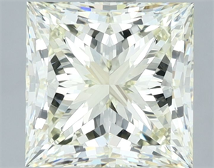 Picture of Natural Diamond 3.01 Carats, Princess with  Cut, K Color, IF Clarity and Certified by IGI