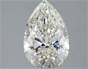 Natural Diamond 2.01 Carats, Pear with  Cut, H Color, SI1 Clarity and Certified by GIA