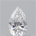 Natural Diamond 0.50 Carats, Pear with  Cut, E Color, VS1 Clarity and Certified by GIA