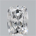 Natural Diamond 0.50 Carats, Cushion with  Cut, D Color, SI2 Clarity and Certified by GIA