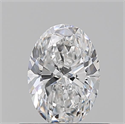 Natural Diamond 0.50 Carats, Oval with  Cut, E Color, VS1 Clarity and Certified by GIA